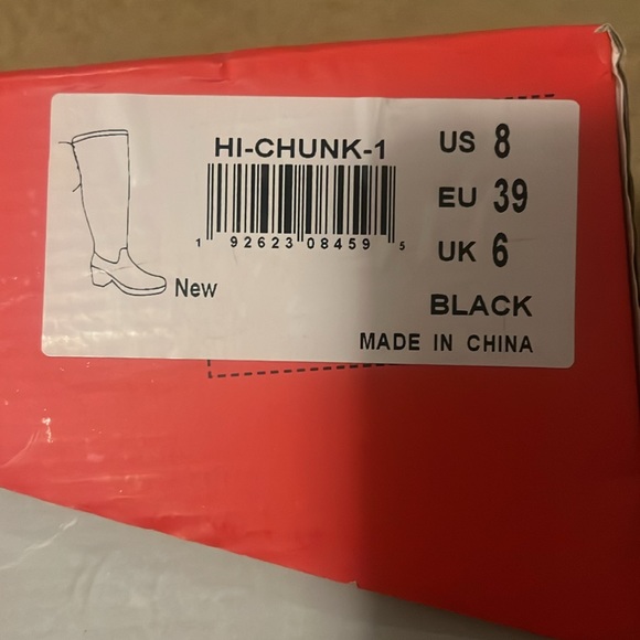 Black knee high boots - Picture 3 of 4